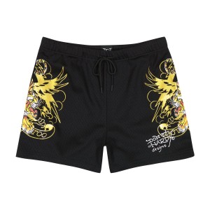 Black Ed Hardy Crawling Tigers Short | PT1956837