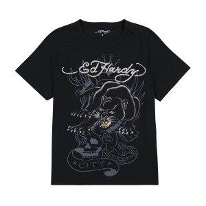 Black Ed Hardy Crouching Panther Tee | HQ8302965