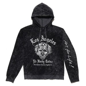 Black Ed Hardy La Tiger Hoodie | ZI6148093