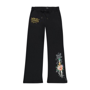 Black Ed Hardy Swallow Sweatpants | HI3782904