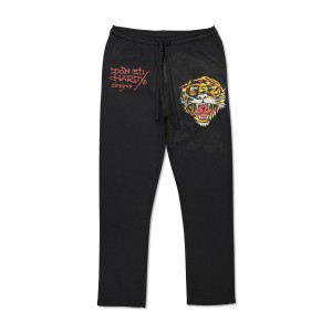 Black Ed Hardy Tiger Sweatpant | QI2809641