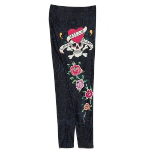 Black Ed Hardy Y2k Tattoo Legging | JE1485706