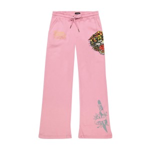 Bubblegum Ed Hardy Tiger Dagger Sweatpants | DJ6058937