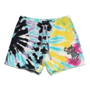 Multicolor Ed Hardy Panther Snake Fleece Short | TJ6472950