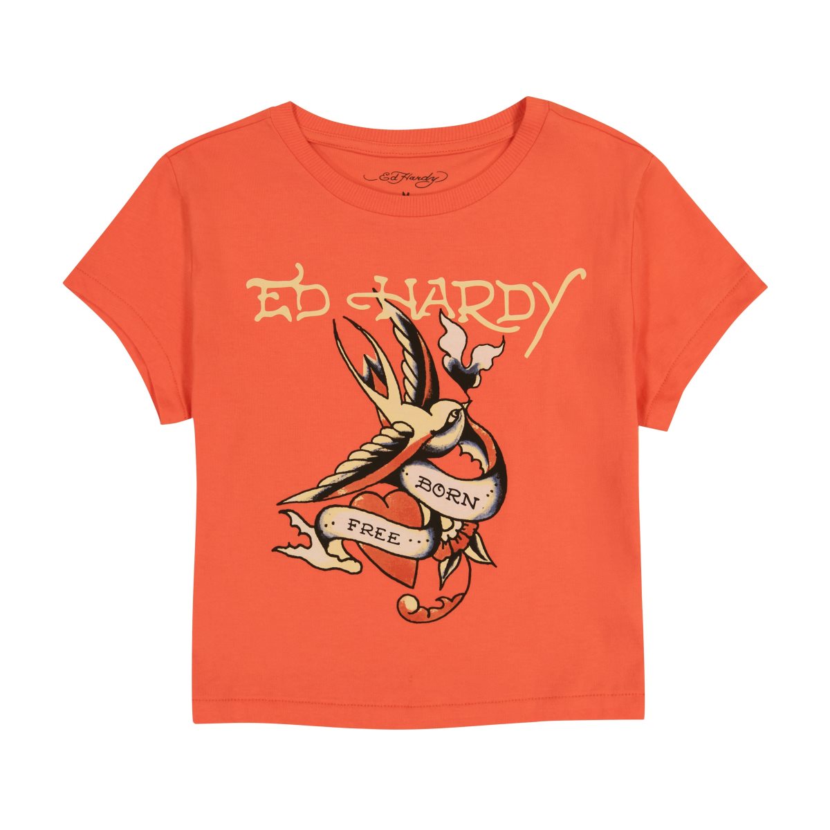 Apricot Ed Hardy Born Free Swallow Baby Tee | TY0532489