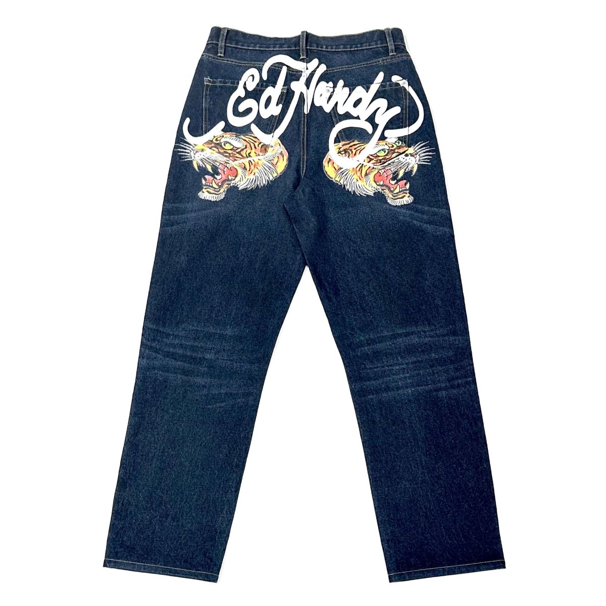 Baked Raw Ed Hardy Tiger Heads Loose Fit Jean | KB2618407