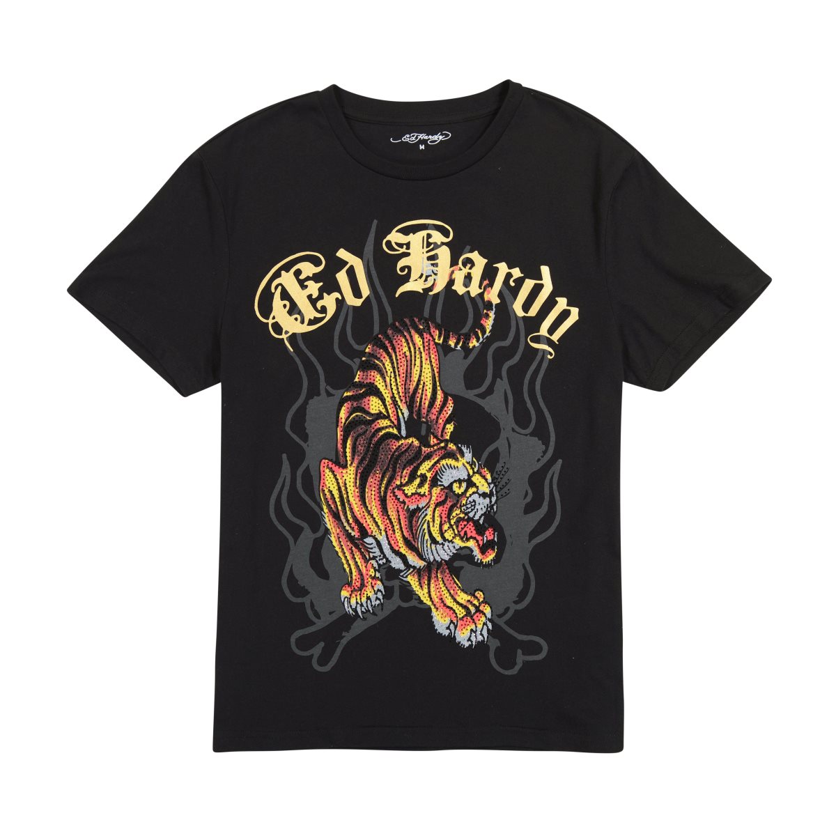 Black Ed Hardy Crawling Tiger Tee | NF4901628