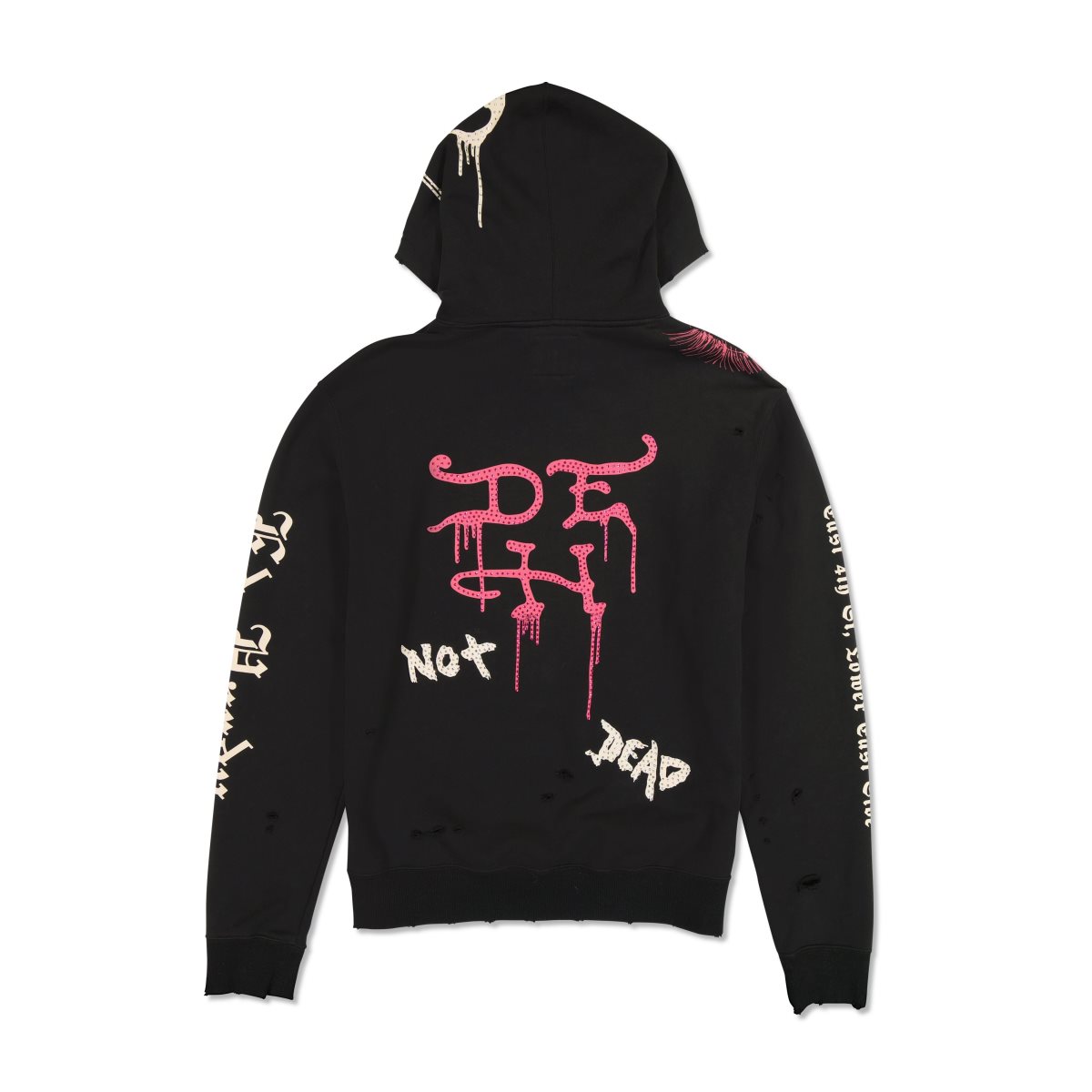 Black Ed Hardy Destroy Skele Hoodie | AW7018952