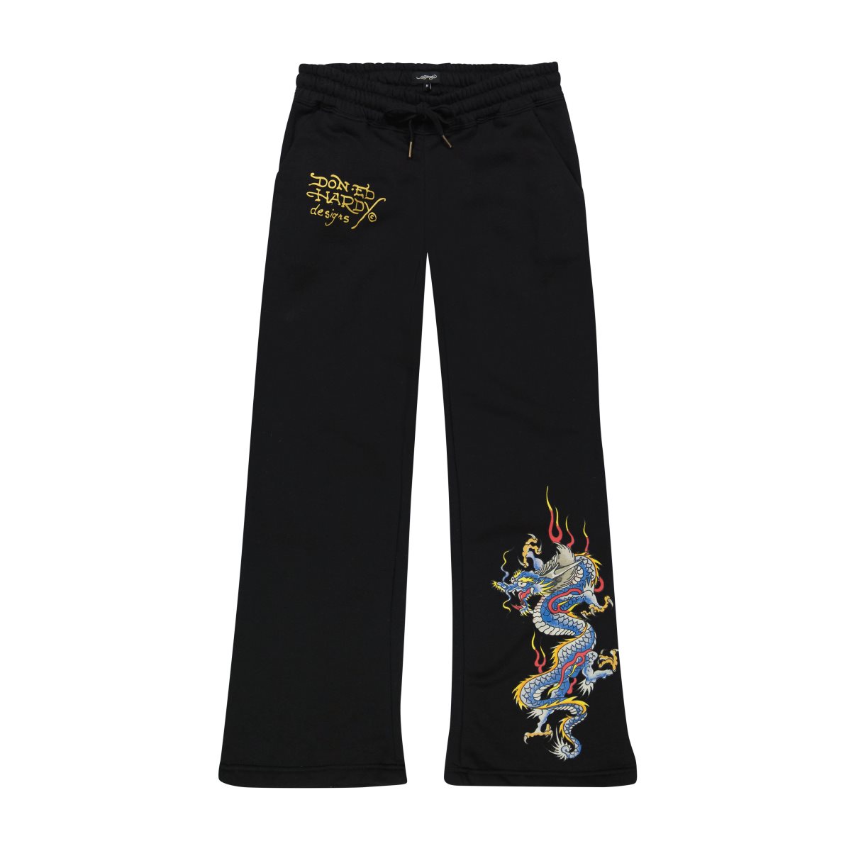 Black Ed Hardy Dragon Sweatpants | QE0623589