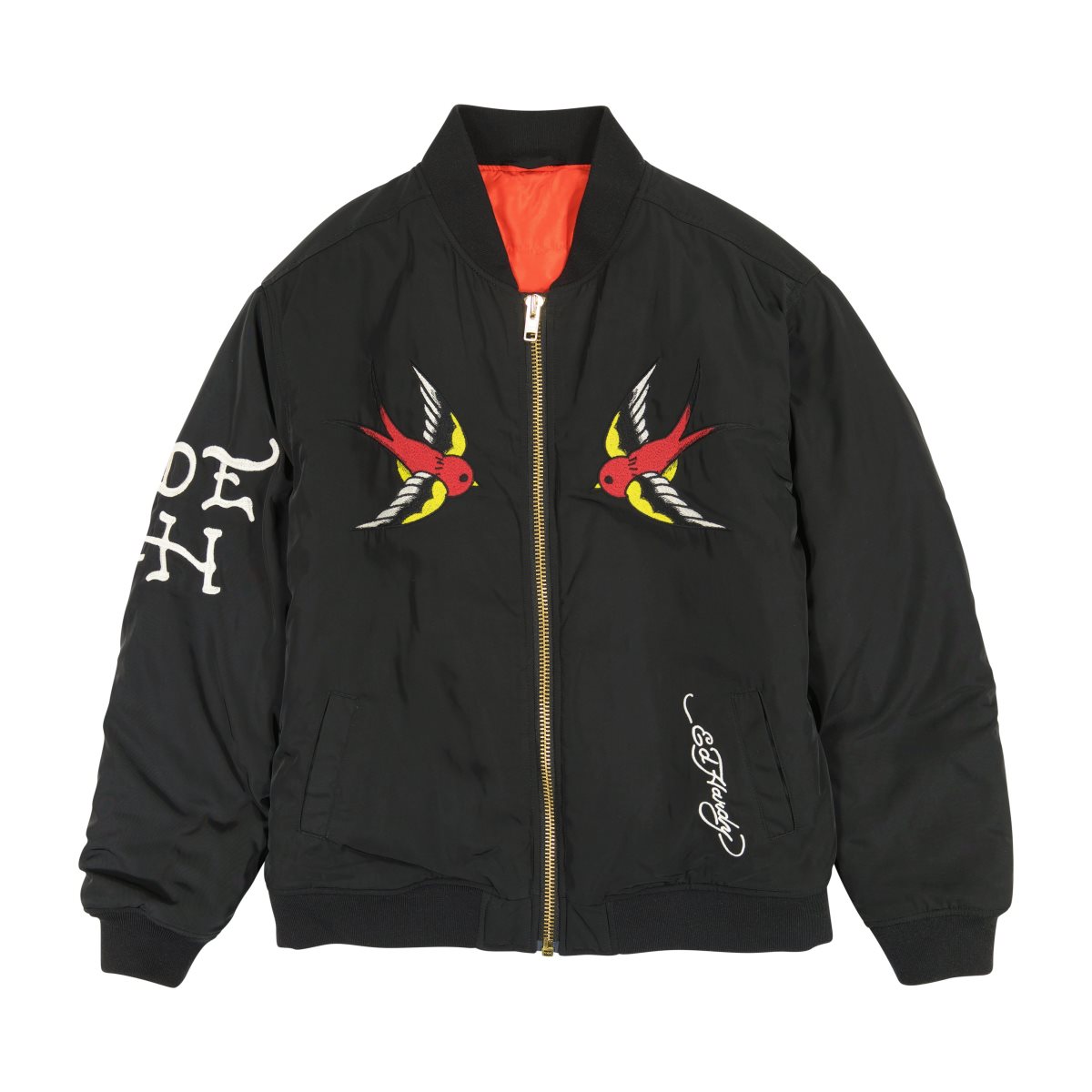 Black Ed Hardy LKS Skull Bomber Jacket | TX3140875