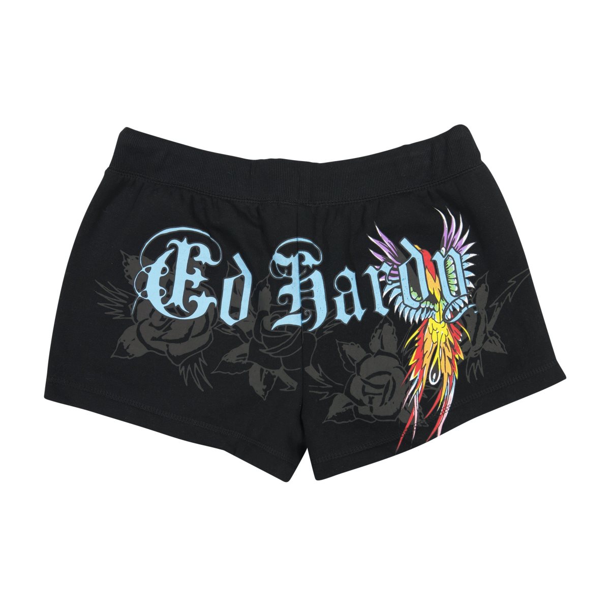 Black Ed Hardy Phoenix Fleece Short | PS3912786