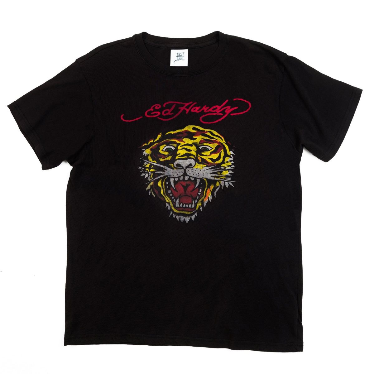 Black Ed Hardy Tiger Head Tee | JI5783026