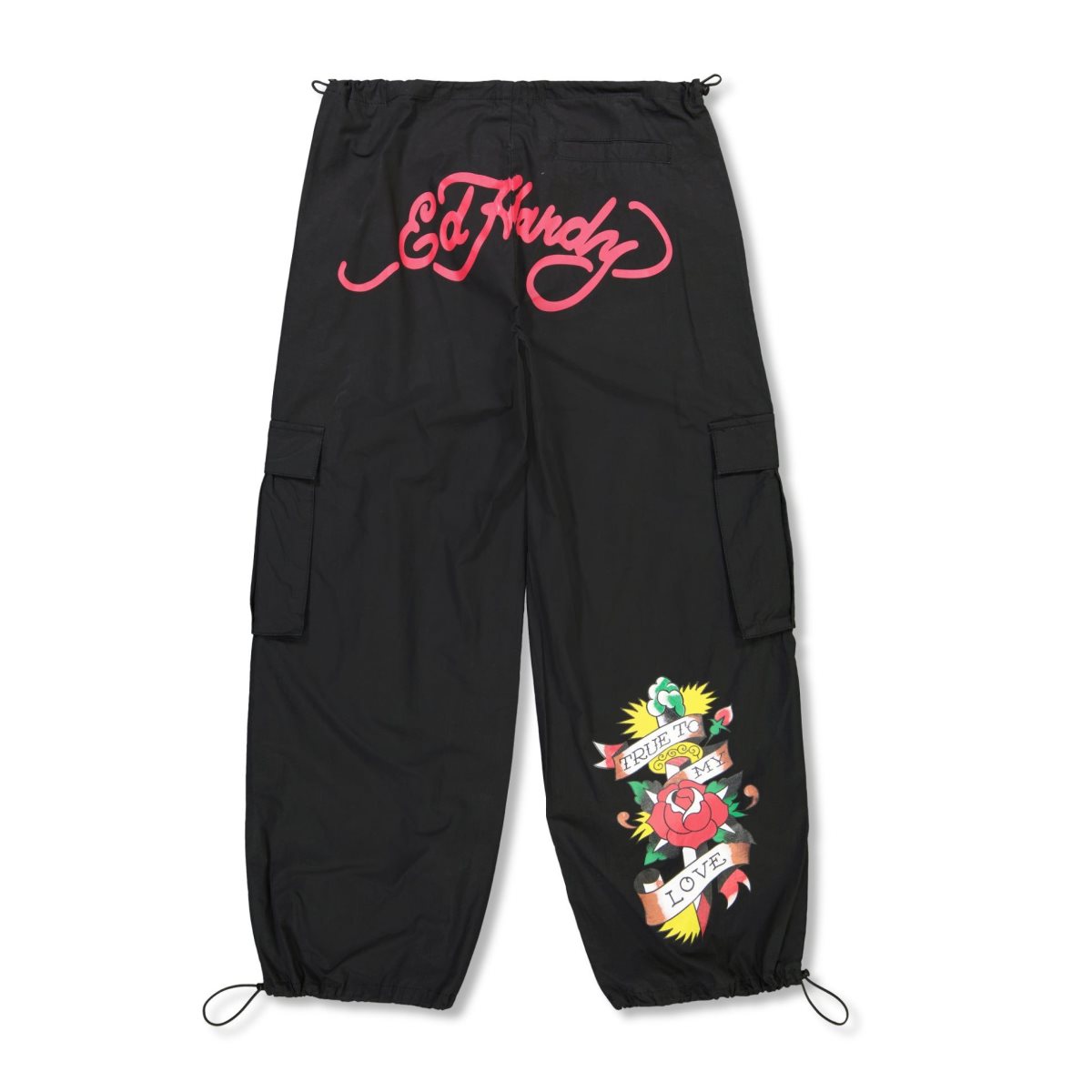 Black Ed Hardy True Love Cargo Pant | VU6978450