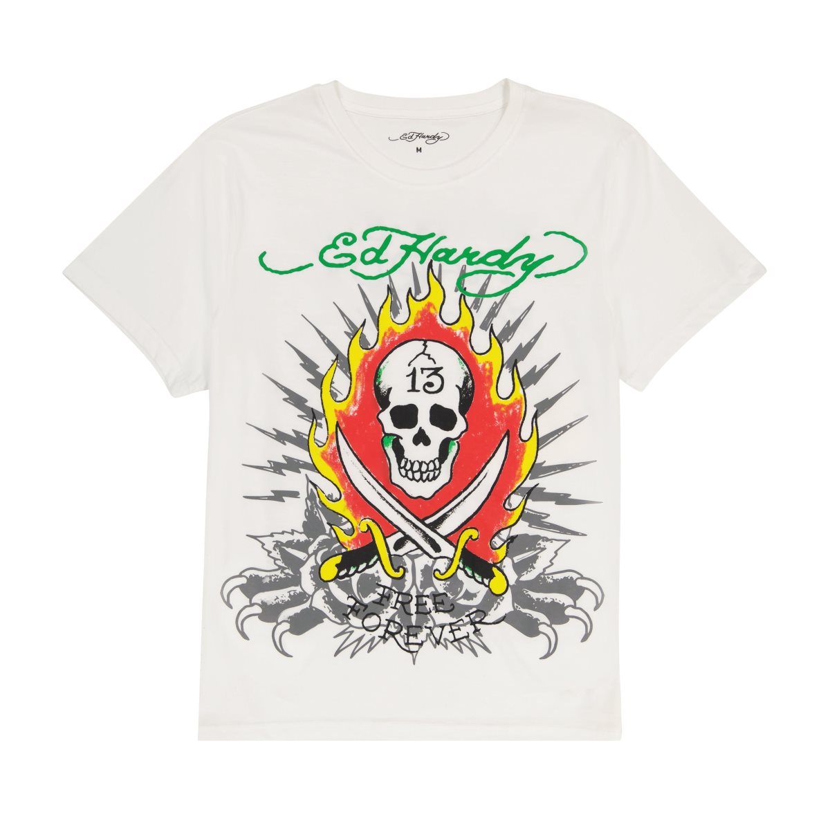 Cloud Dancer Ed Hardy Flame Skull Tee | RM5892364