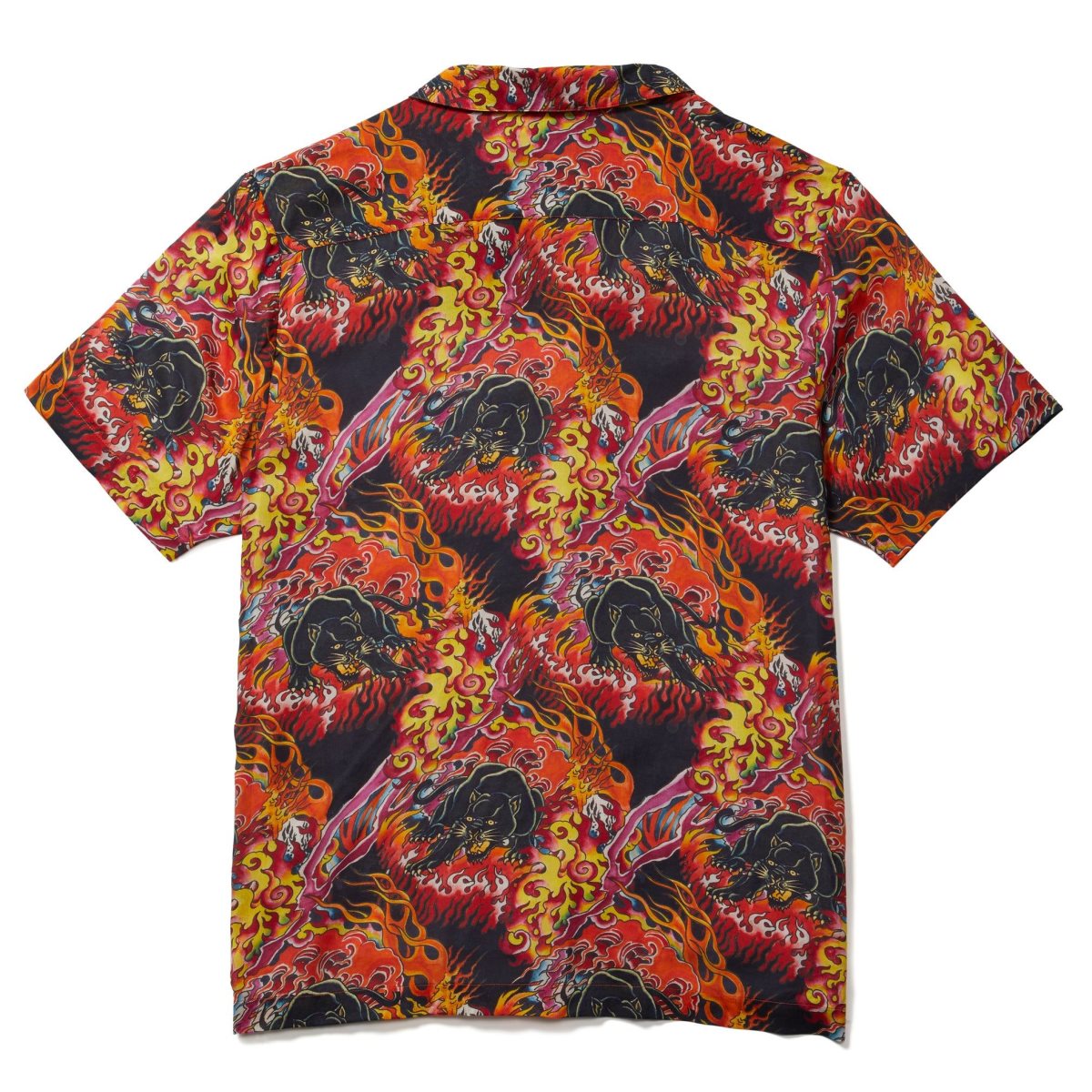 Fire Panther Ed Hardy Printed Camp Ss Shirt | XJ1807294