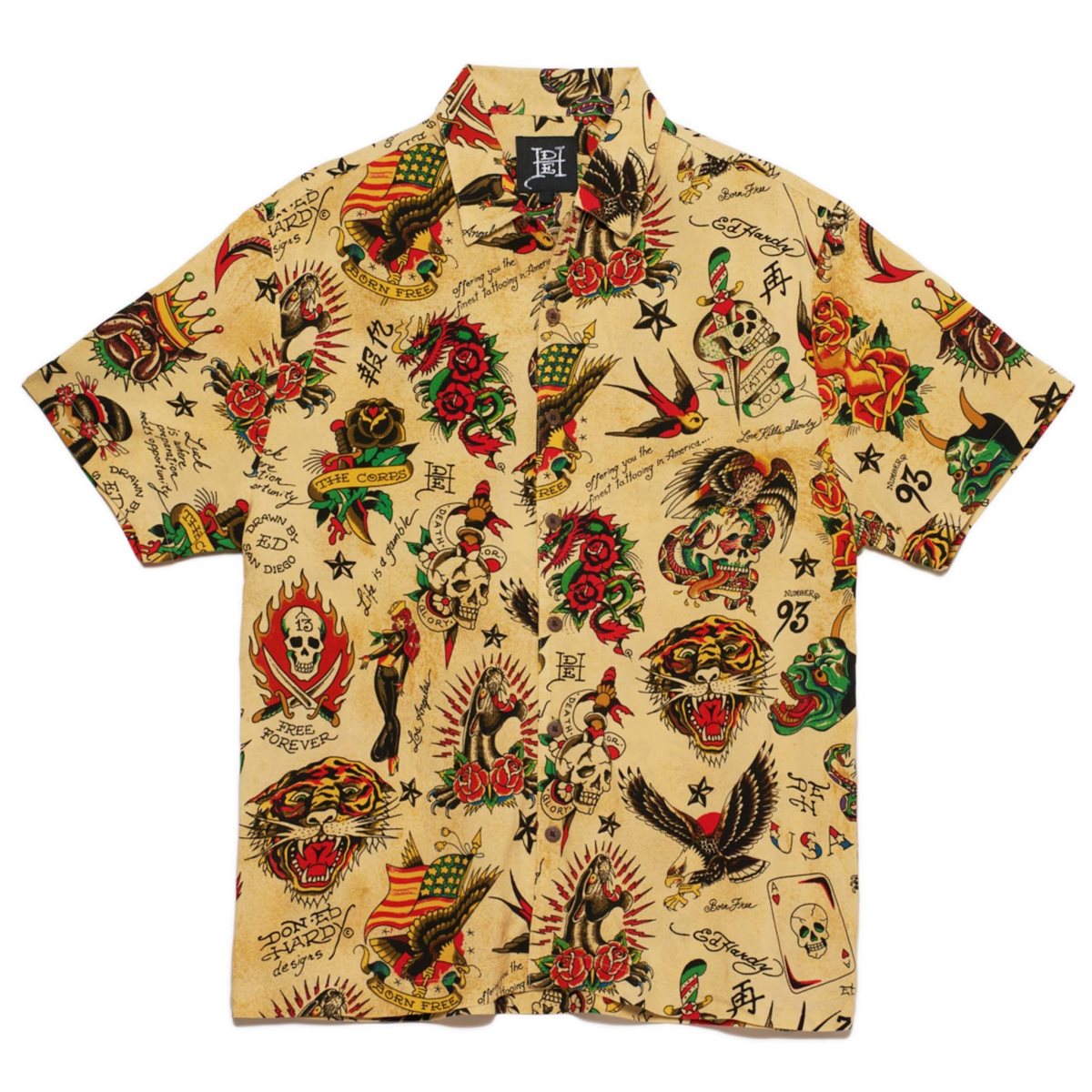 Flashboard Print Ed Hardy Flashboard Camp Shirt | PL4015789