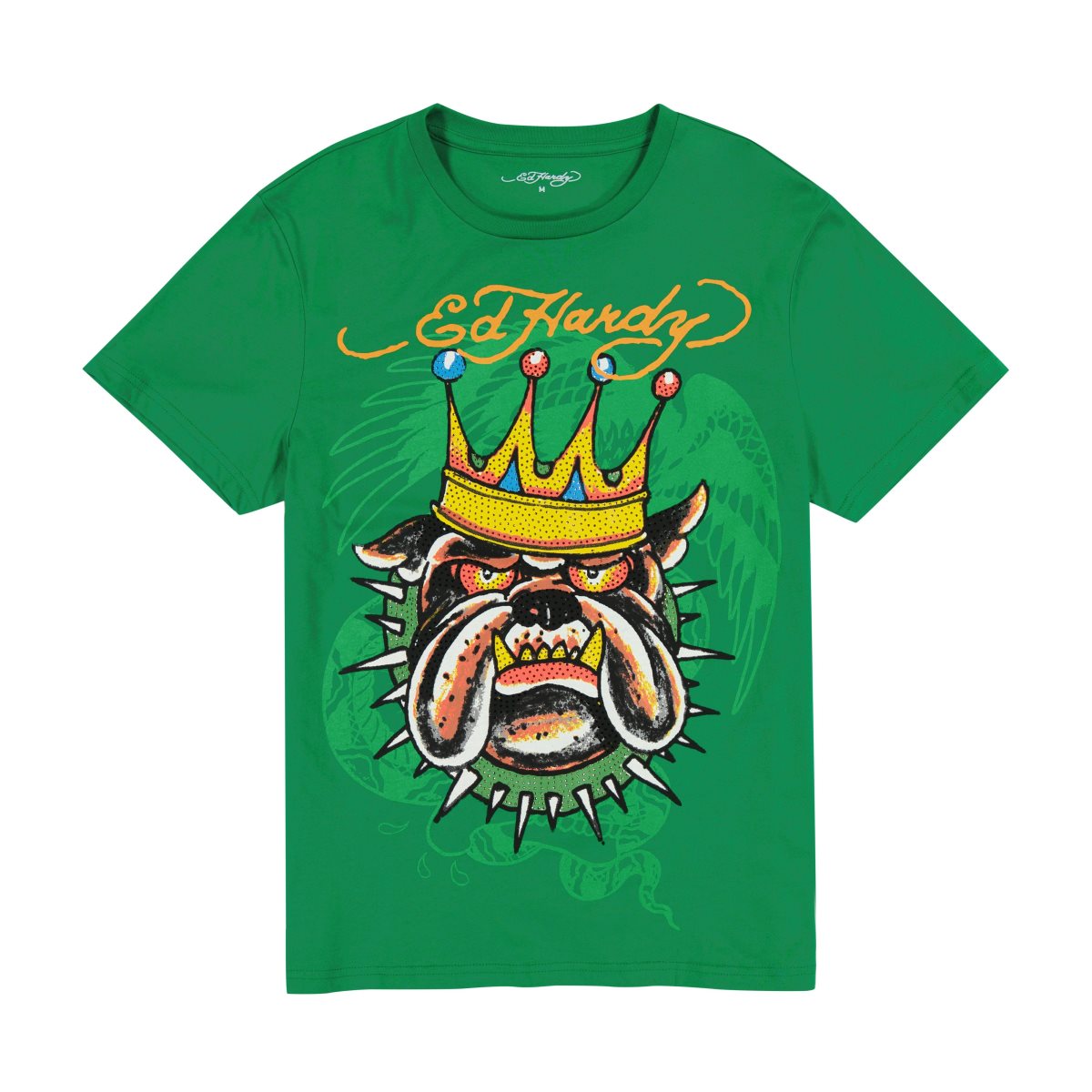 Green Ed Hardy Bulldog Tee | FH1495273