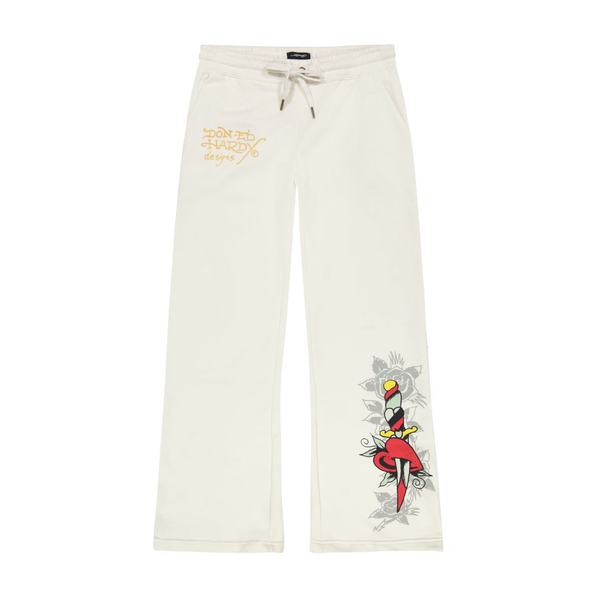 Grey Ed Hardy Dagger Heart Sweatpants | VY8465327