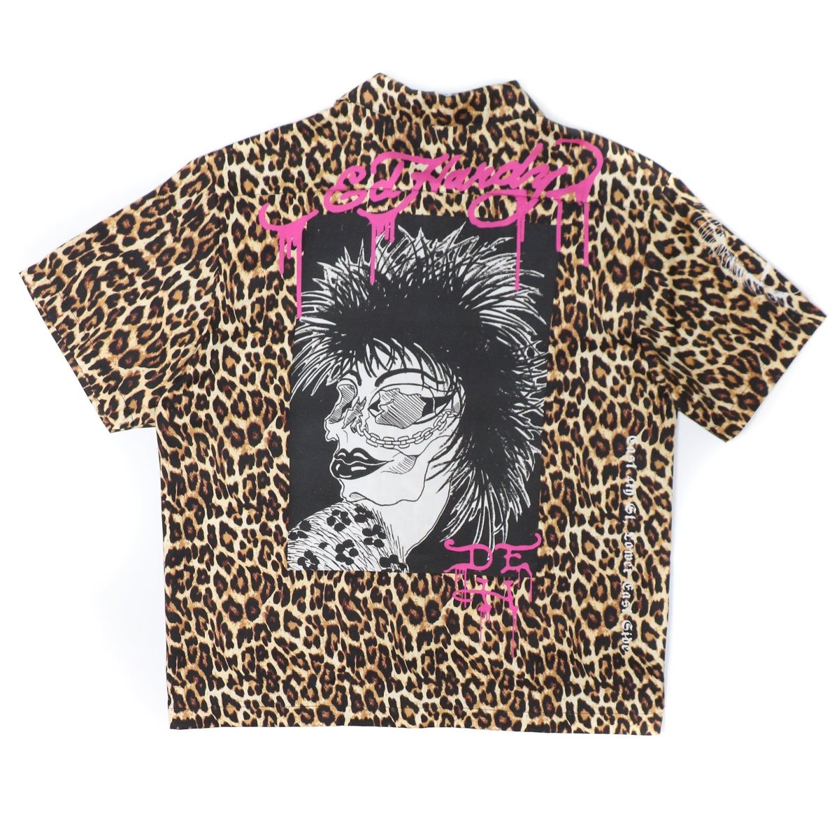 Leopard Ed Hardy Punk Leopard Boxy Camp Shirt | BC5409261