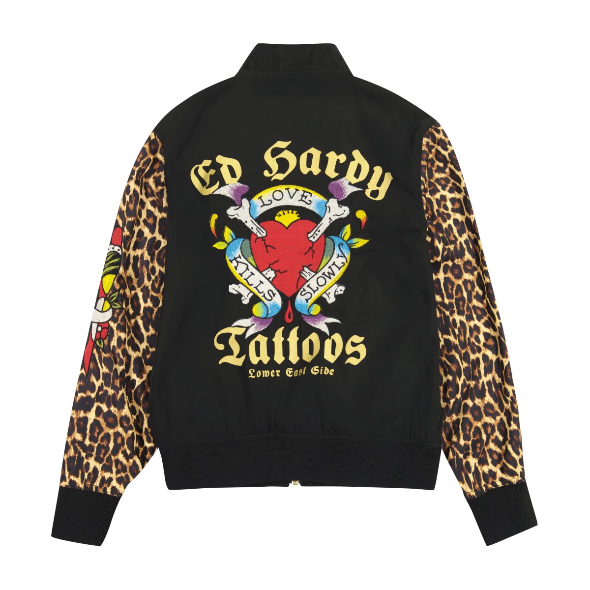 Leopard Ed Hardy Tiger Dagger Souvenir Jacket | WF7501324