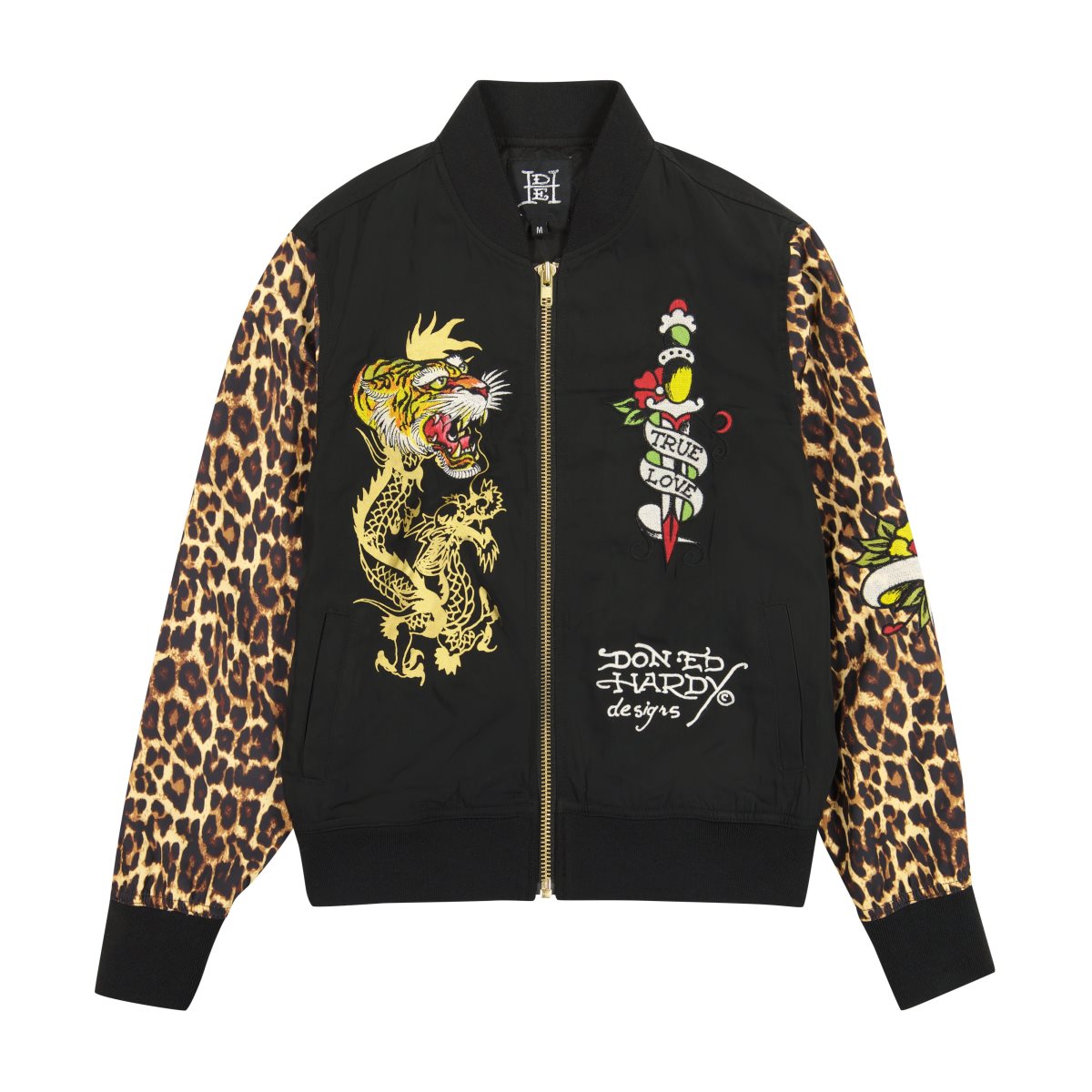 Leopard Ed Hardy Tiger Dagger Souvenir Jacket | WF7501324