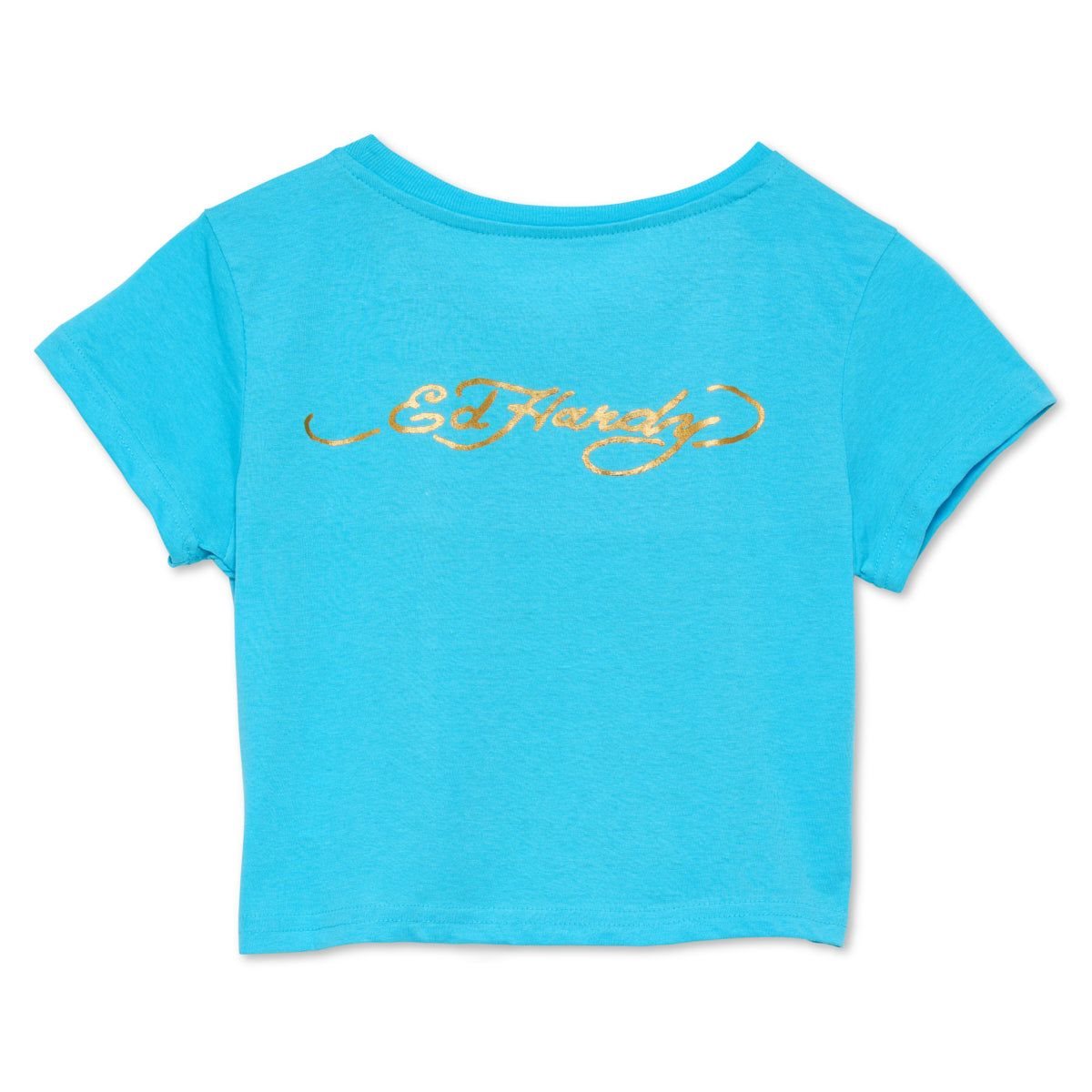 Light Turquoise Ed Hardy Floral Tiger Baby Tee | OY8421305