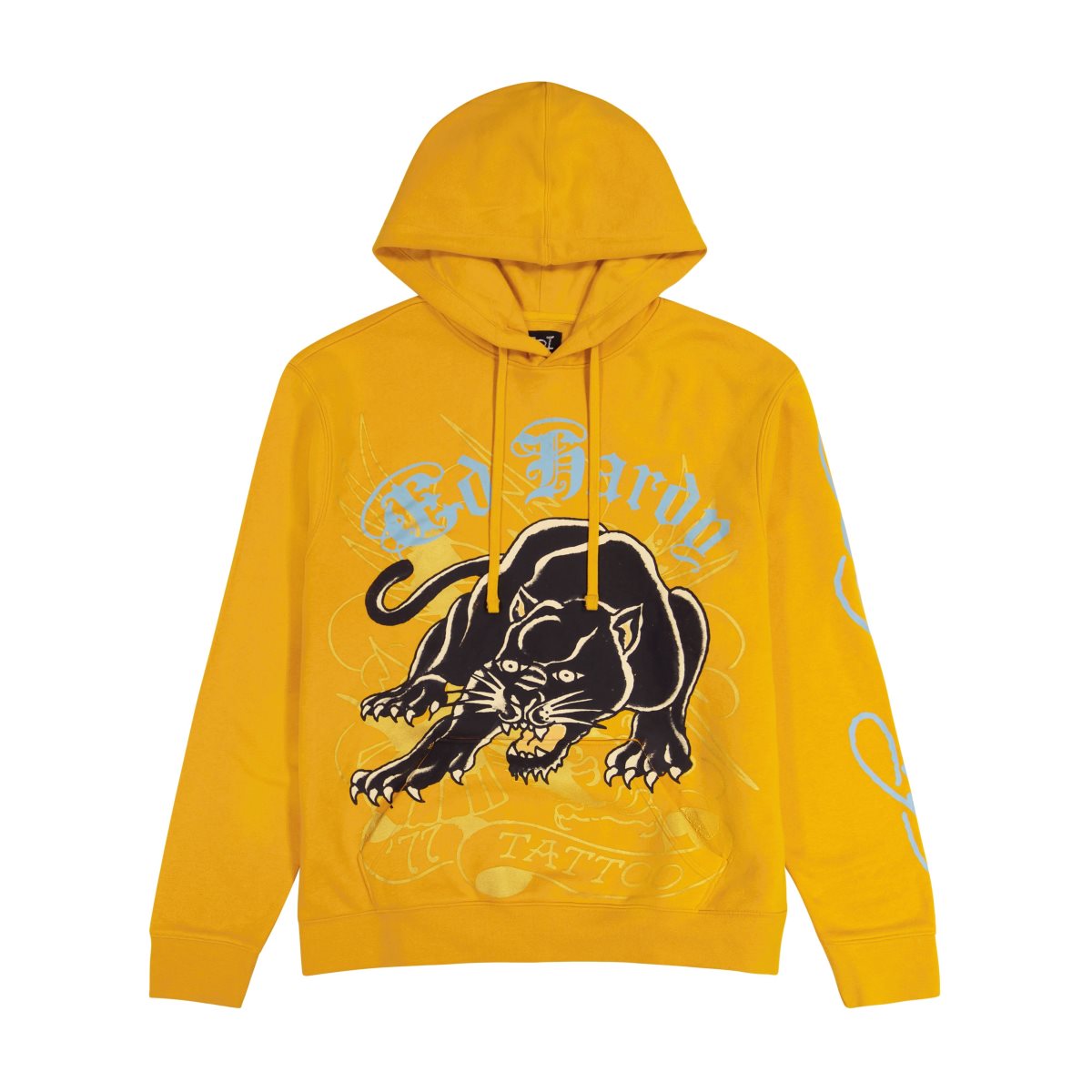 Marigold Ed Hardy Crouching Panther Hoodie | SX2965071