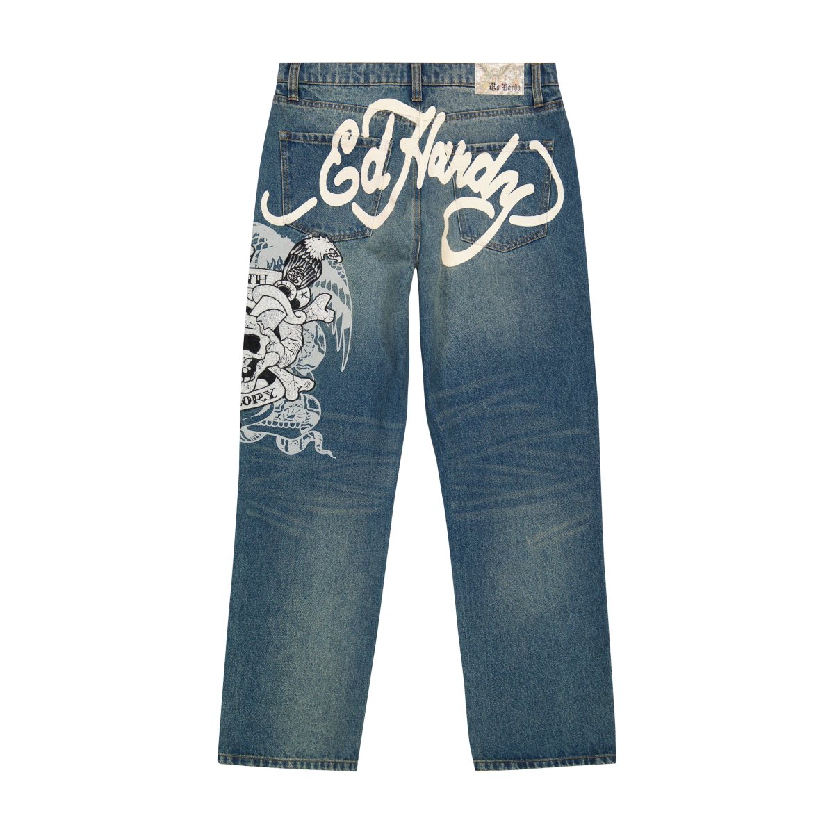 Medium Tint Ed Hardy DG Skull Loose Fit Jean | HO7804159