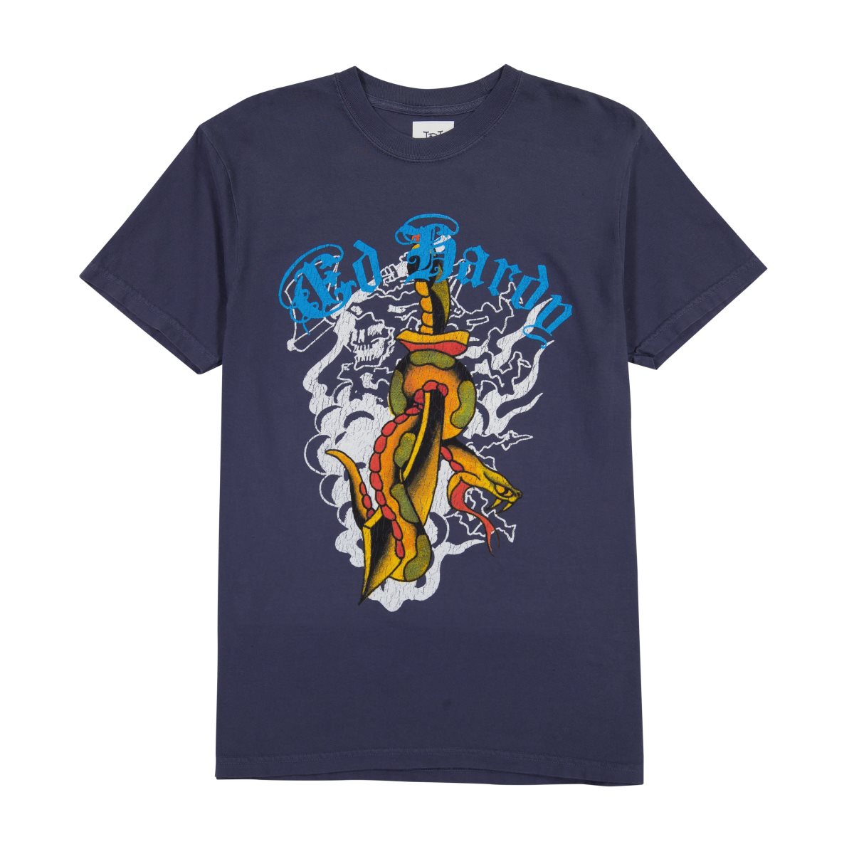 Navy Ed Hardy Dagger Snake Tee | BD8490523