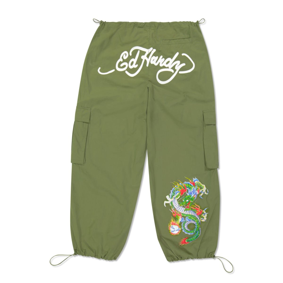 Olive Ed Hardy Dragon Cargo Pant | BQ3910428