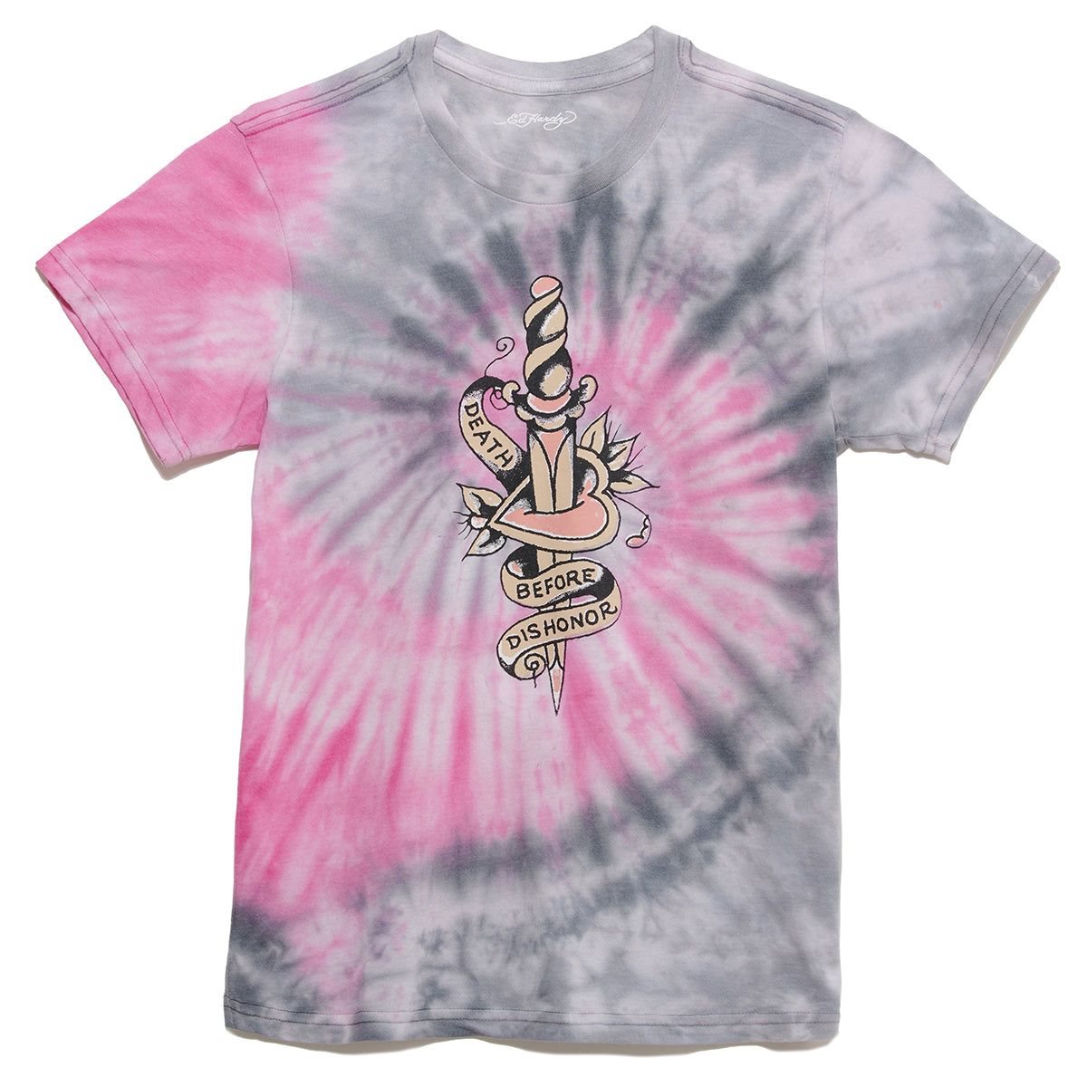 Pink Ed Hardy Dbd Dagger Boyfriend Tee | FT2936517