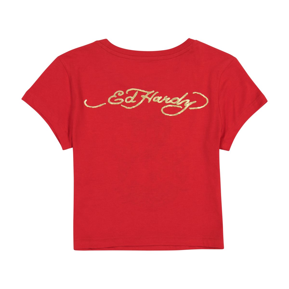 Red Ed Hardy Flame Cobra Baby Tee | WY7035986