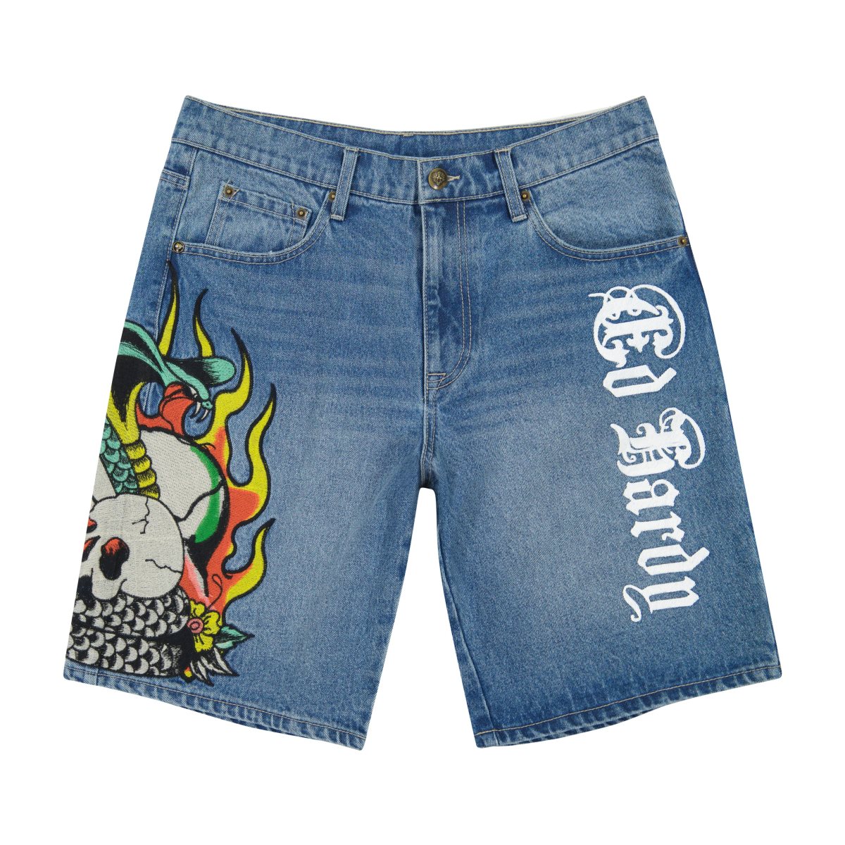 Wash Ed Hardy Fire Cobra Skater Short | OI3459860