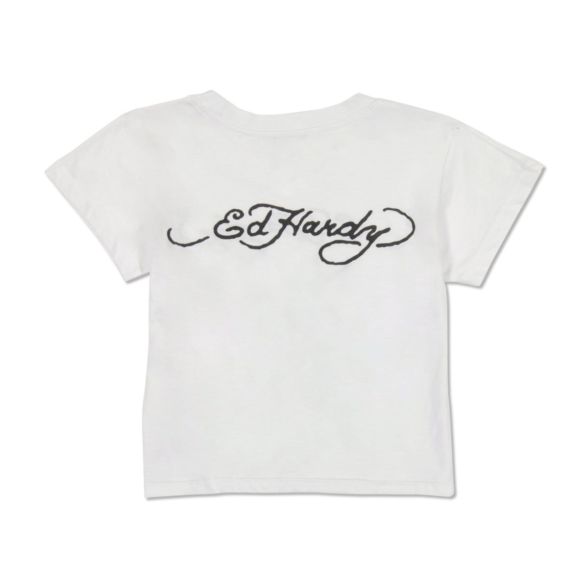 White Ed Hardy Swallow Bird Baby Tee | AX9670423