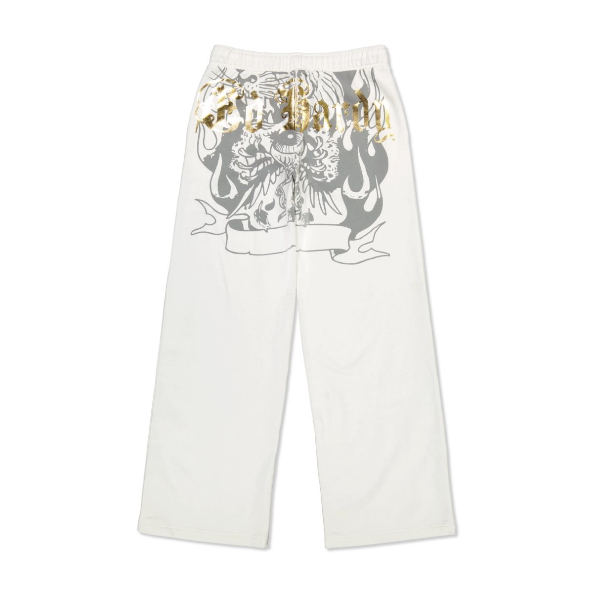 White Ed Hardy Tiger Fleece Sweatpants | CP2704953