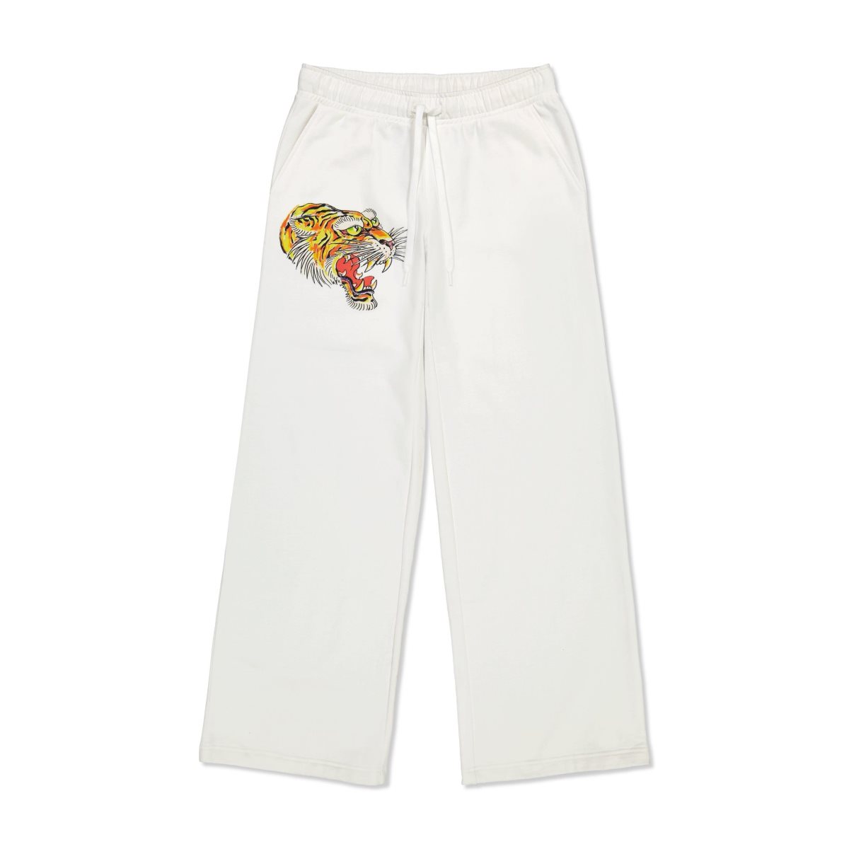 White Ed Hardy Tiger Fleece Sweatpants | CP2704953