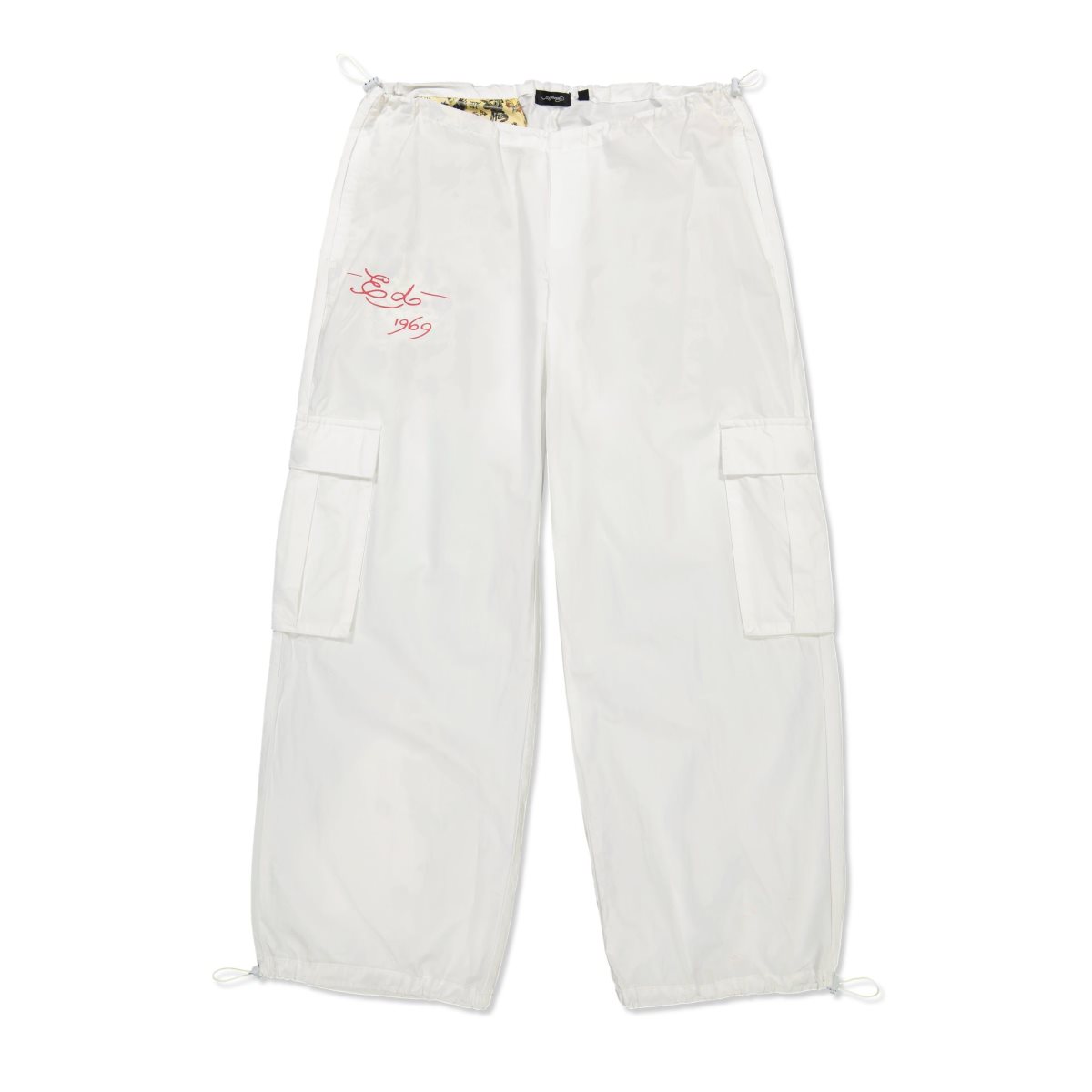 White Ed Hardy Tiger Rose Cargo Pant | LV4918572